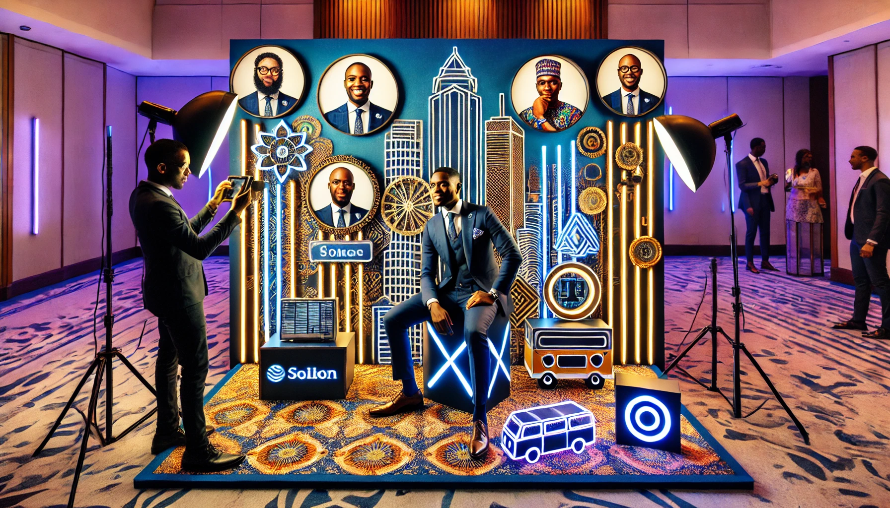 Luxury Black & Gold Setup: